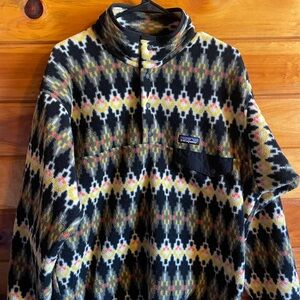 Patterned Fleece Pullover